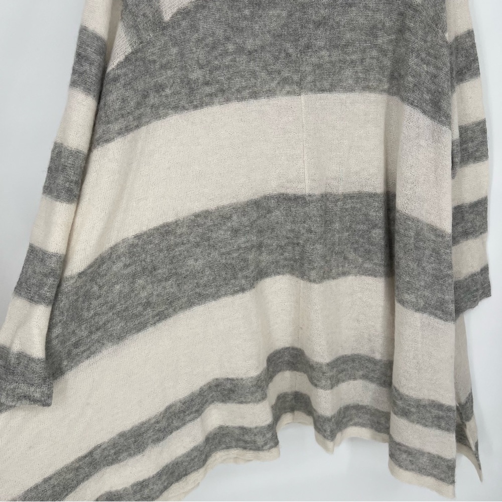 Free People Lafayette Alpaca Stripe Mock Tunic Poncho /Dress size XS/S Oversized - Picture 6 of 11